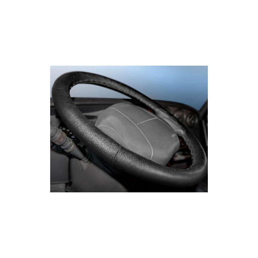 KEGEL 5-3409-989-4010 Steering wheel cover Black, ?: 42-44cm, Leather, lace up