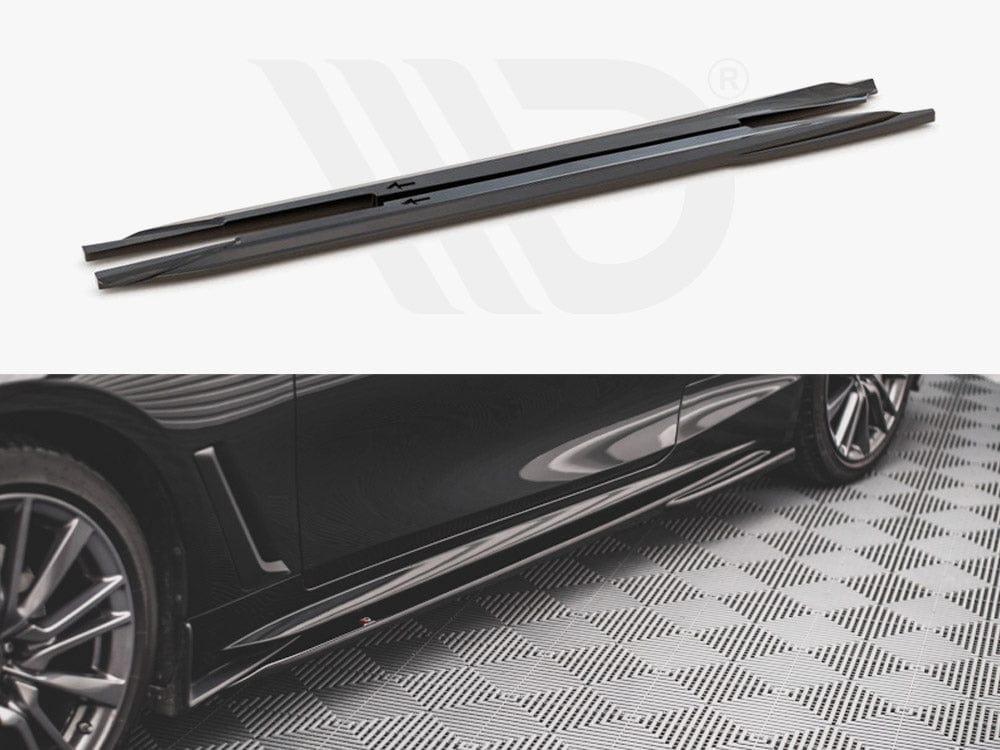 Maxton Design IN-Q60S-2-SD1T Side Skirts Diffusers Infiniti Q60 S MK2 (2017-) | Duco Car Parts UK Car Parts