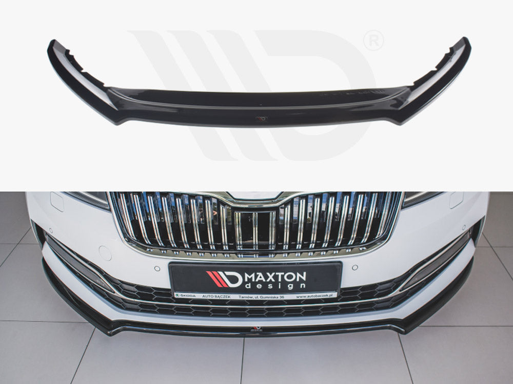 Maxton Design SK-SU-3F-FD1T Front Splitter V.1 Skoda Superb MK3 Fl | Duco Car Parts UK Car Parts