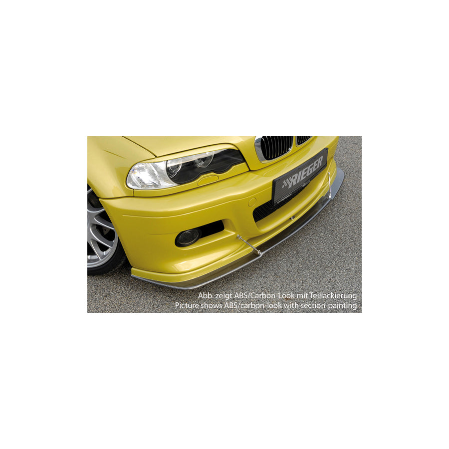 Rieger 00099517 BMW E46 Front Splitter 1 |ML Performance UK Car Parts