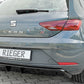 Rieger 00088132 SEAT 5F Leon FR Rear Diffuser for Twin Tailpipe Left - Glossy Black