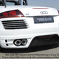 Rieger 00099051 Audi 8J TT Rear Bumper for Twin Tailpipe Left & Right - Carbon-Look