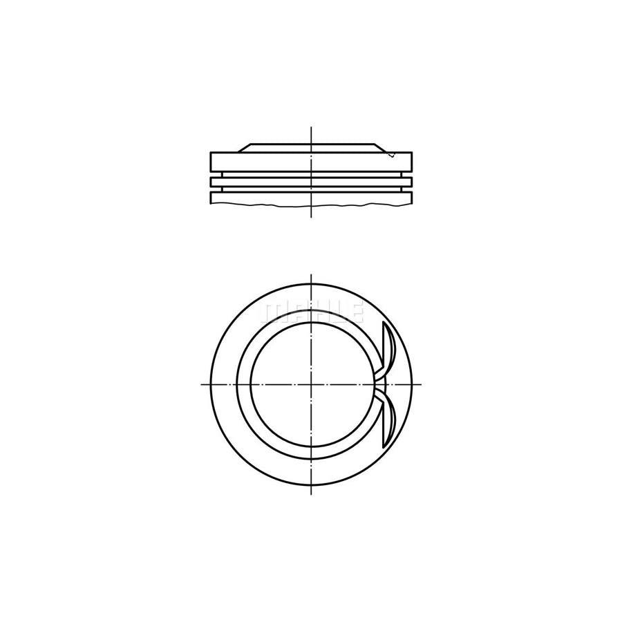 MAHLE ORIGINAL 028 PI 00146 000 Piston 71,0 mm