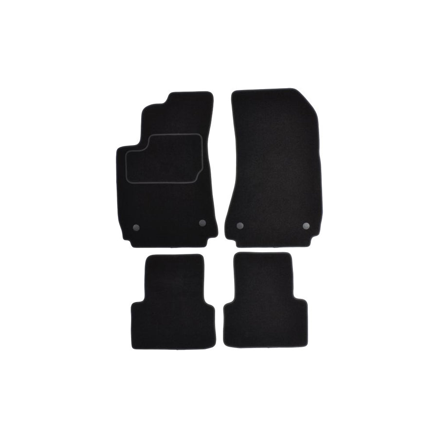 MAMMOOTH A041 ALF50 PRM 01 Floor mat set for ALFA ROMEO 159 Textile, Front and Rear, Quantity: 4, Black