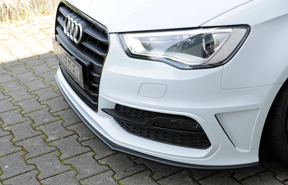 Rieger 00056795 Audi 8V Front Splitter (A3 & S3) -  Matte Black