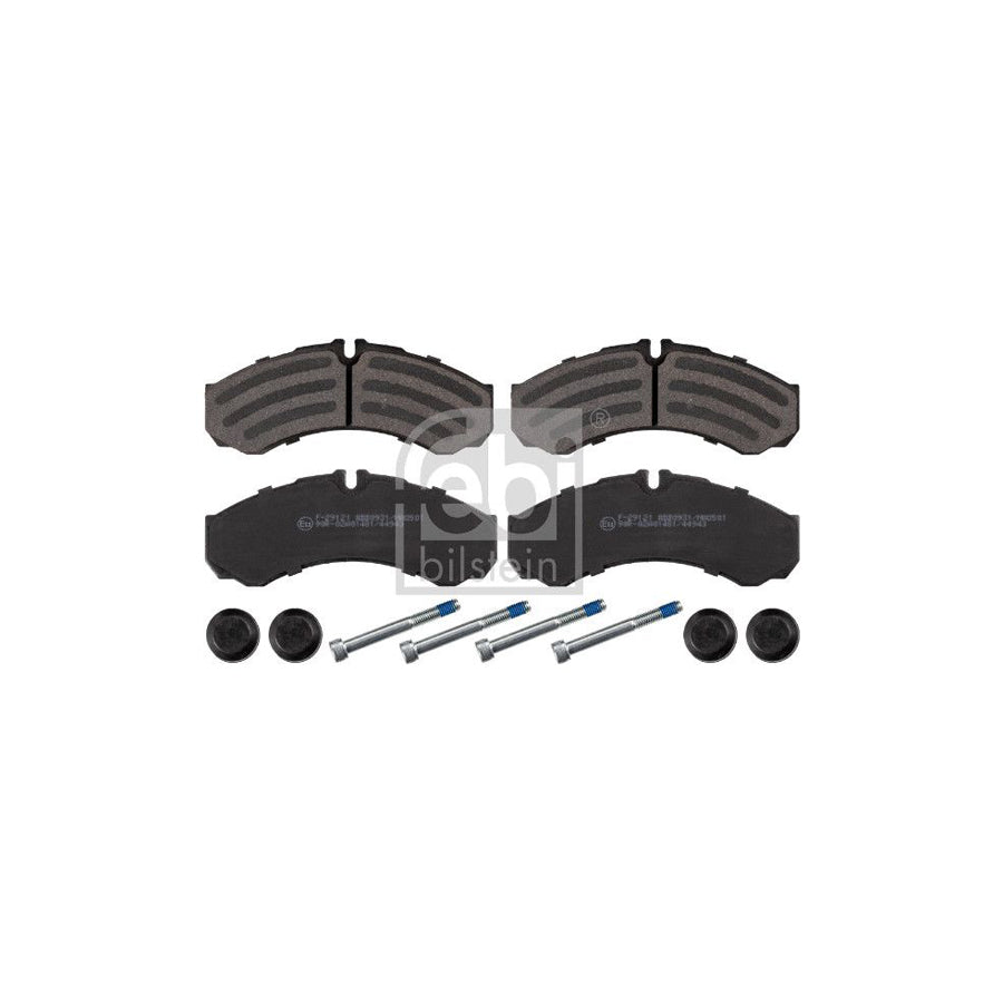 Febi Bilstein 16704 Brake Pad Set For Iveco Daily Front Axle Rear Axle Prepared For Wear Indicator With Attachment Material