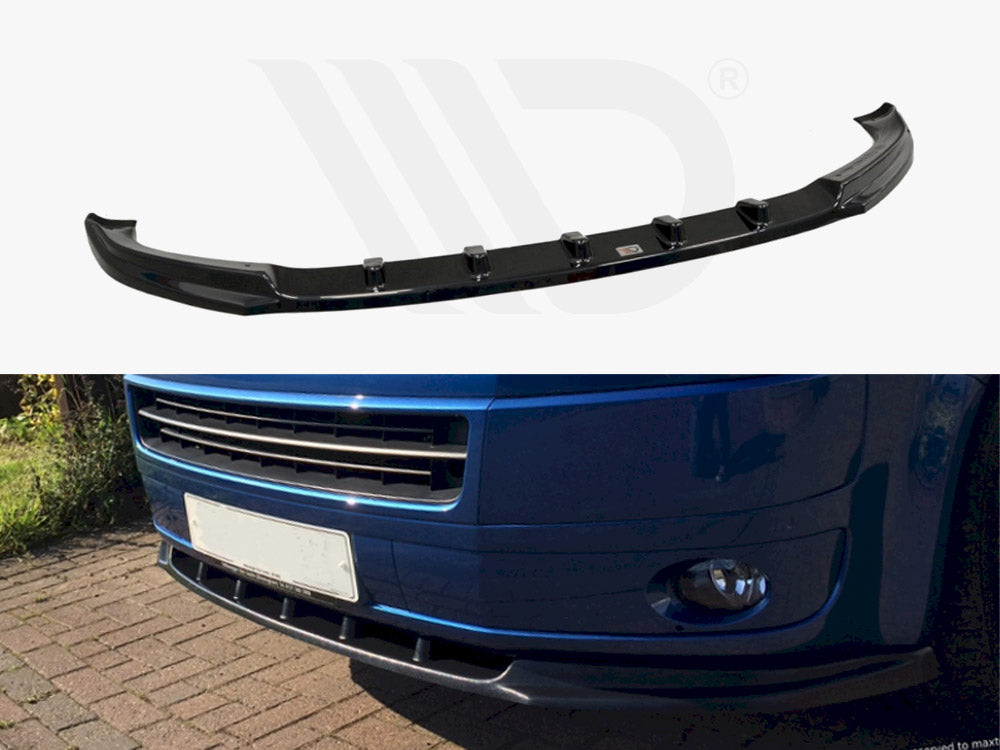 Maxton Design VW-T5F-FD1T Front Splitter VW T5 | Duco Car Parts UK Car Parts