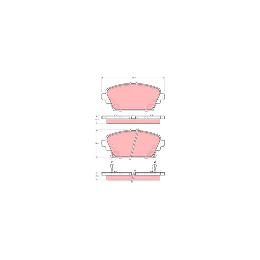 TRW Gdb1491 Brake Pad Set