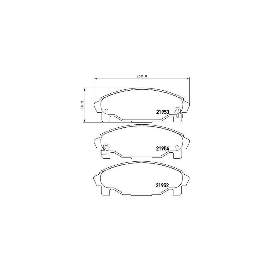 Hella 8DB 355 016 991 Brake Pad Set With Acoustic Wear Warning