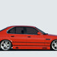 Rieger 00053021 BMW 5 Series E34 Right Side Skirt