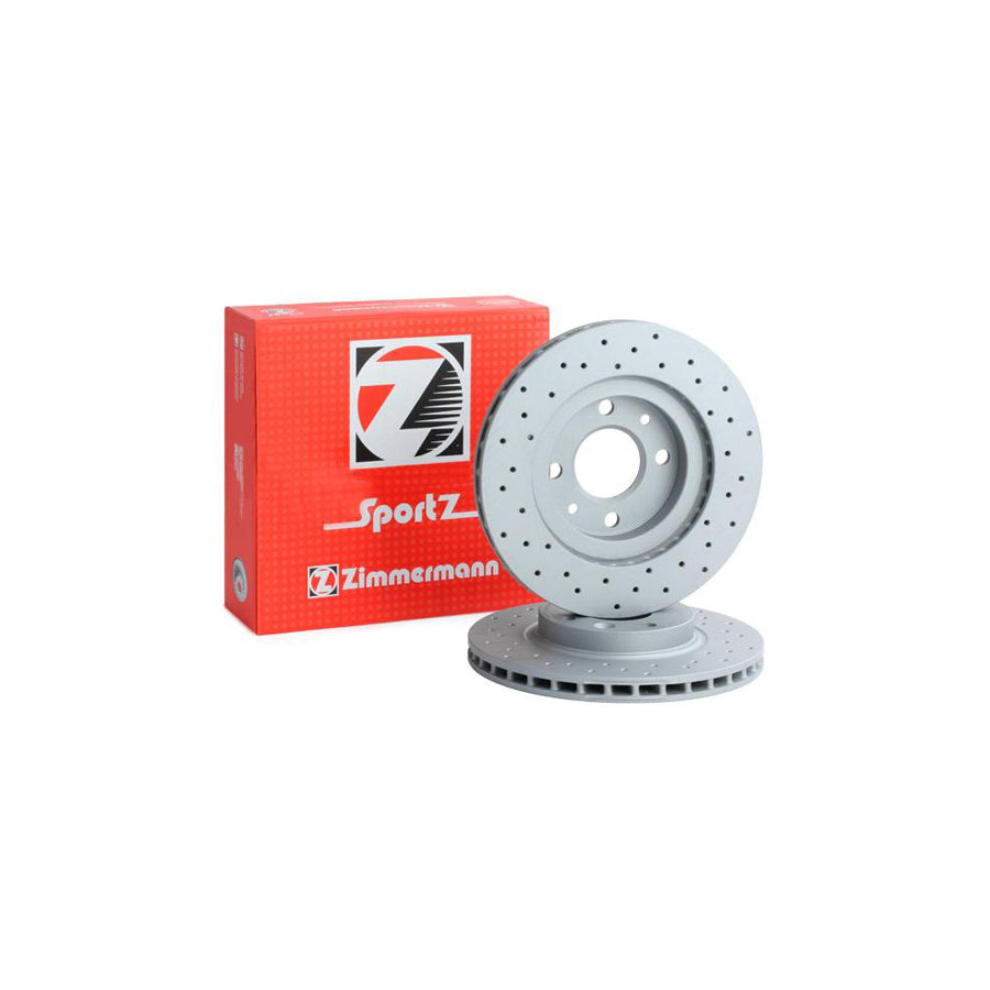 ZIMmERMANN SPORT COAT Z 470 5403 52 Brake Disc Internally Vented Perforated Coated