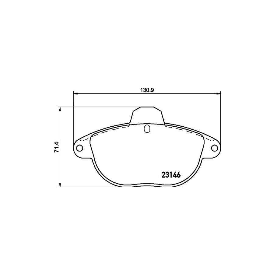 Hella 8DB 355 019 281 Brake Pad Set For CITROEN Xantia Incl Wear Warning Contact