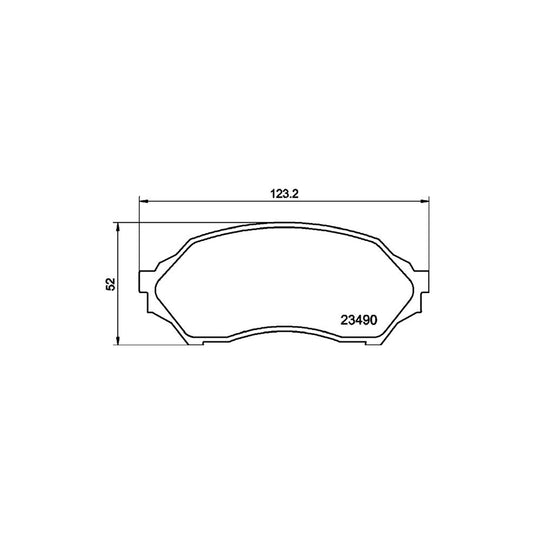 Hella 8DB 355 017 281 Brake Pad Set For Mazda 323 With Acoustic Wear Warning