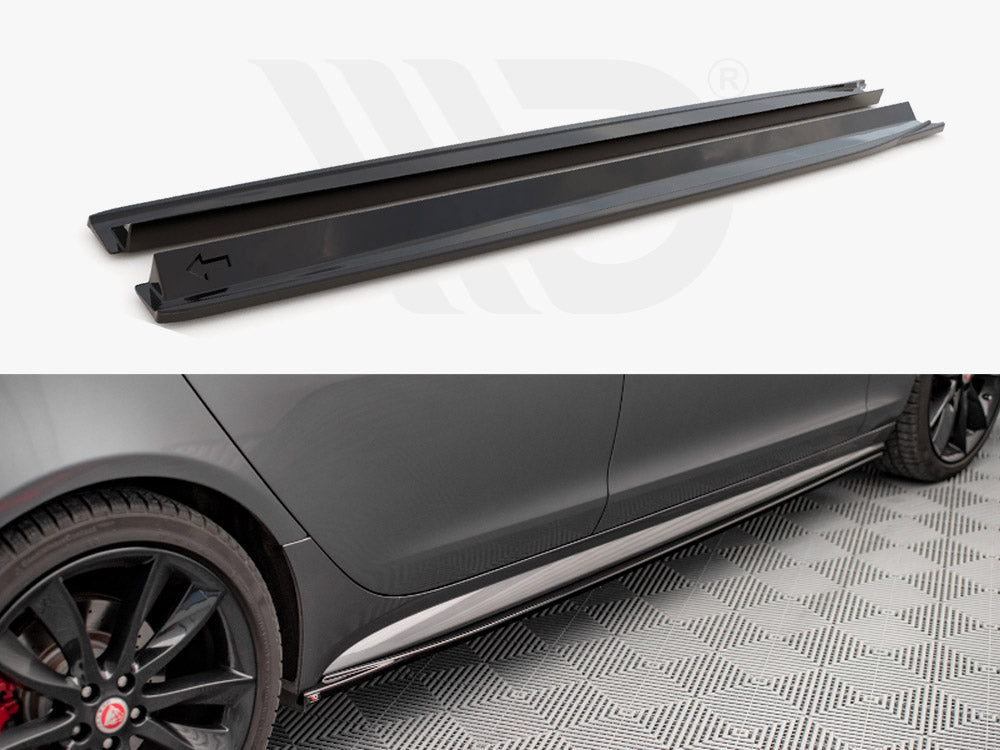 Maxton Design JA-XF-2-RSPORT-SD1T Side Skirts Diffusers Jaguar Xf R-sport MK2 (2015-2020) | Duco Car Parts UK Car Parts