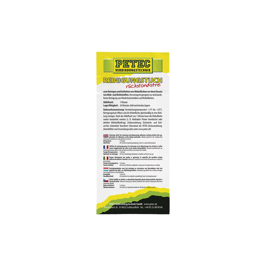 PETEC 82111 Hand cleaning wipes Quantity: 1
