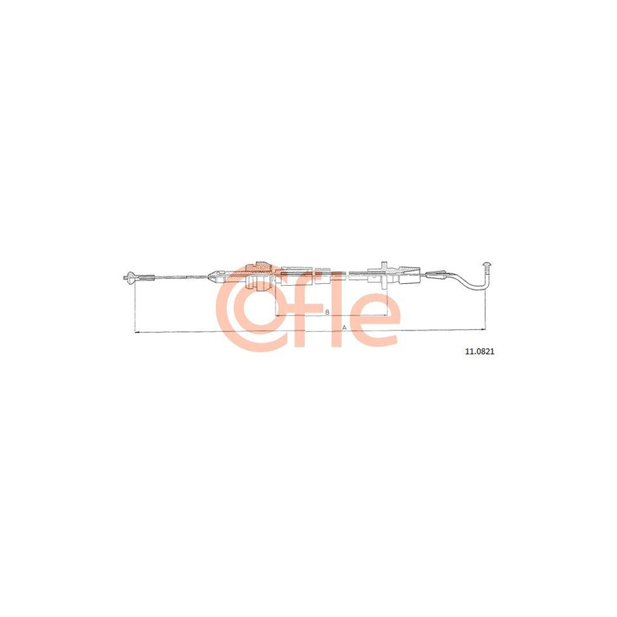 COFLE 11.0821 Throttle Cable for VW PASSAT | Duco Car Parts UK Car Parts
