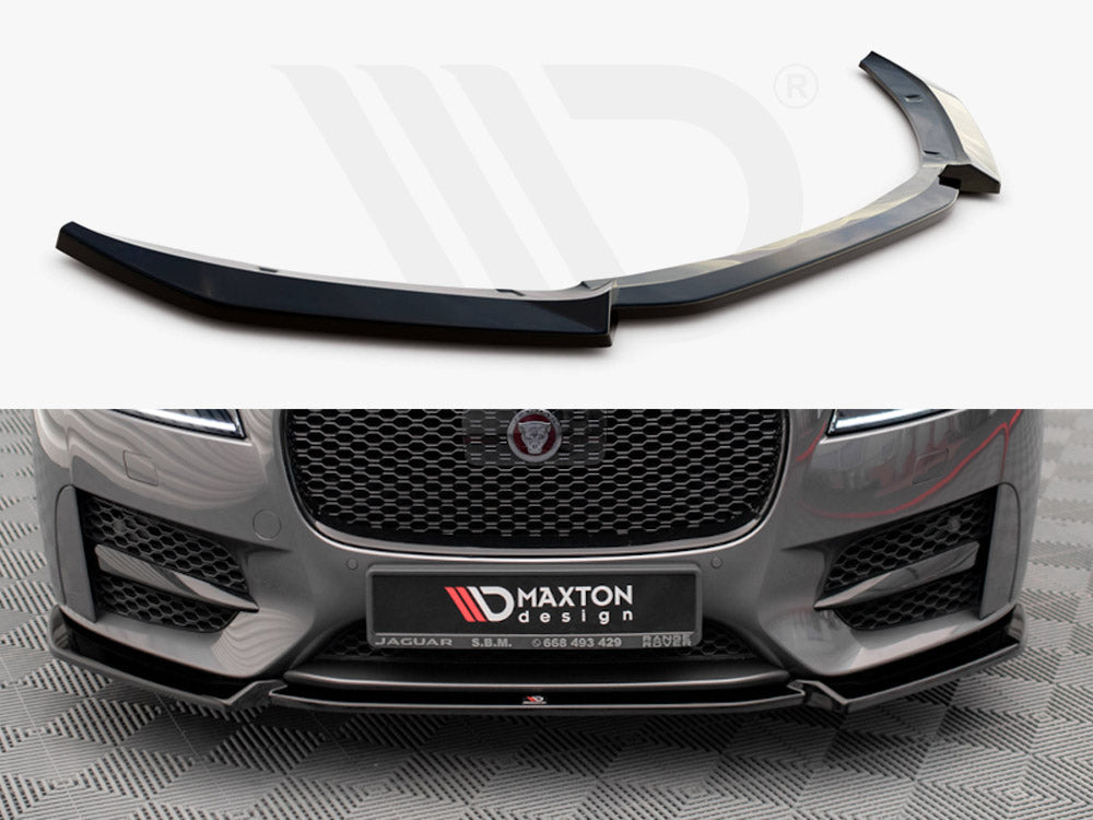 Maxton Design JA-XF-2-RSPORT-FD2T Front Splitter V.2 Jaguar Xf R-sport MK2 (2015-2020) | Duco Car Parts UK Car Parts