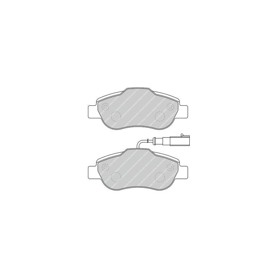 Ferodo Fdb5097 Brake Pad Set Incl Wear Warning Contact With Accessories