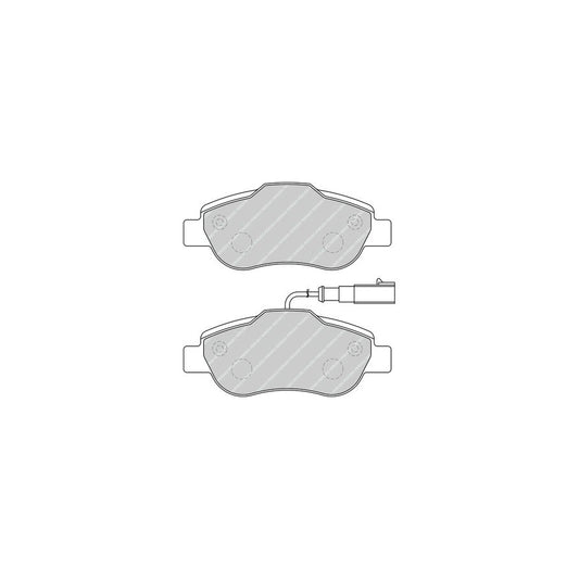 Ferodo Fdb5097 Brake Pad Set Incl Wear Warning Contact With Accessories