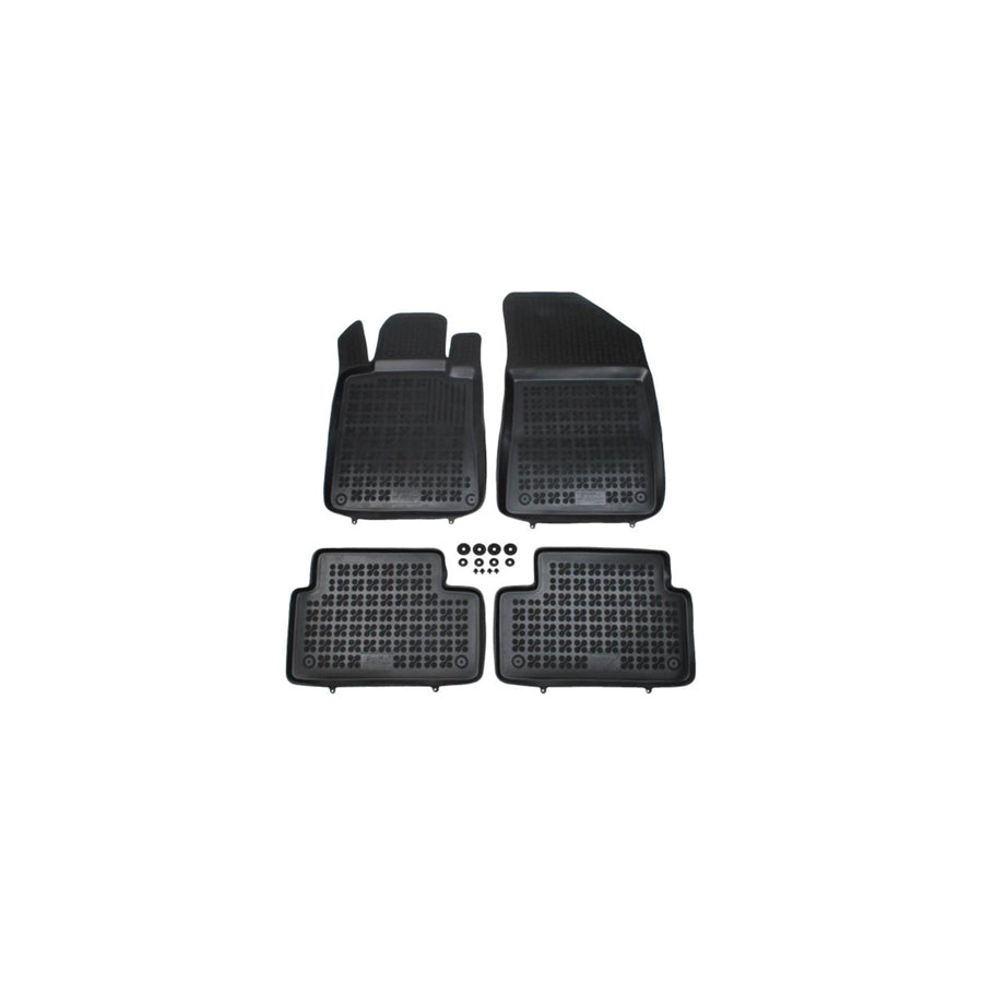 REZAW PLAST Tailored 201309 Floor mat set for PEUGEOT 508 Elastomer, Front and Rear, Quantity: 4, Black
