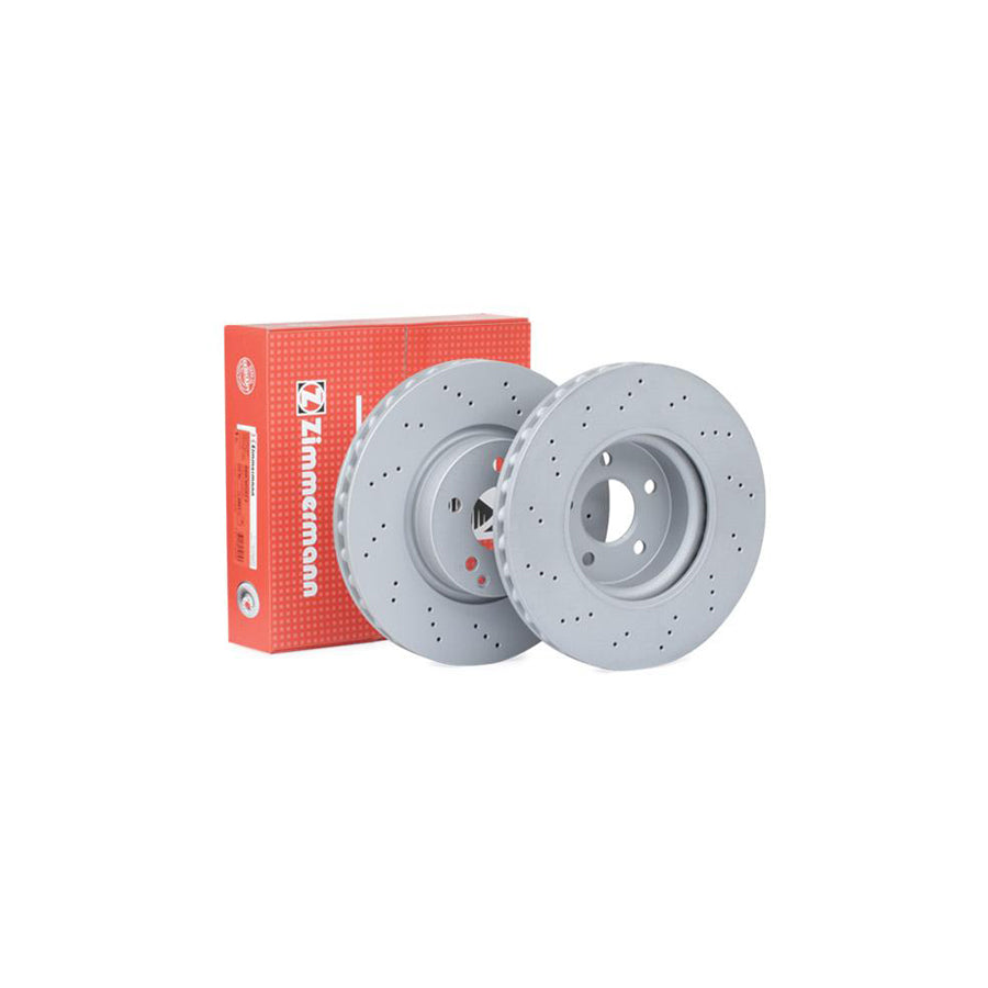 ZIMmERMANN SPORT COAT Z 400 3664 52 Brake Disc Internally Vented Perforated Coated High carbon