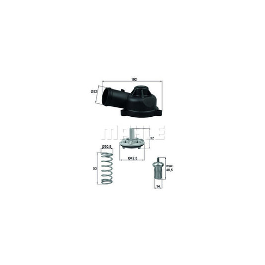 MAHLE ORIGINAL TI 244 83D Engine thermostat Opening Temperature: 83°C, with seal