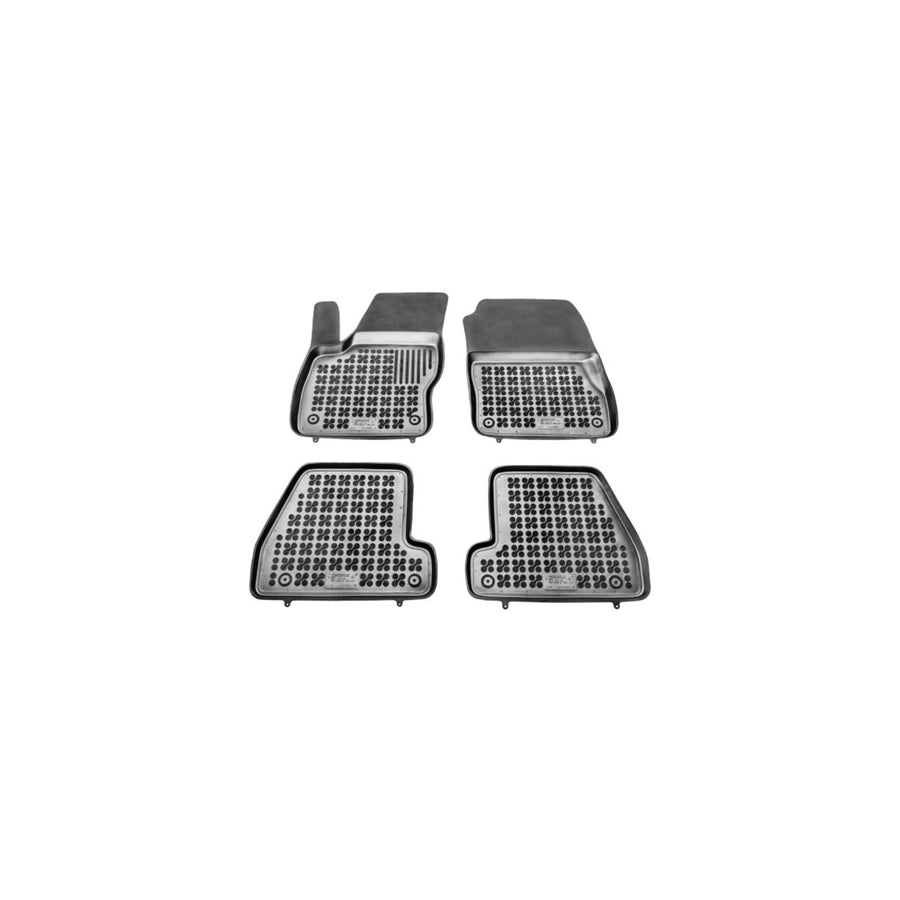 REZAW PLAST Tailored 200614 Floor mat set for FORD FOCUS Elastomer, Front and Rear, Quantity: 4, Black