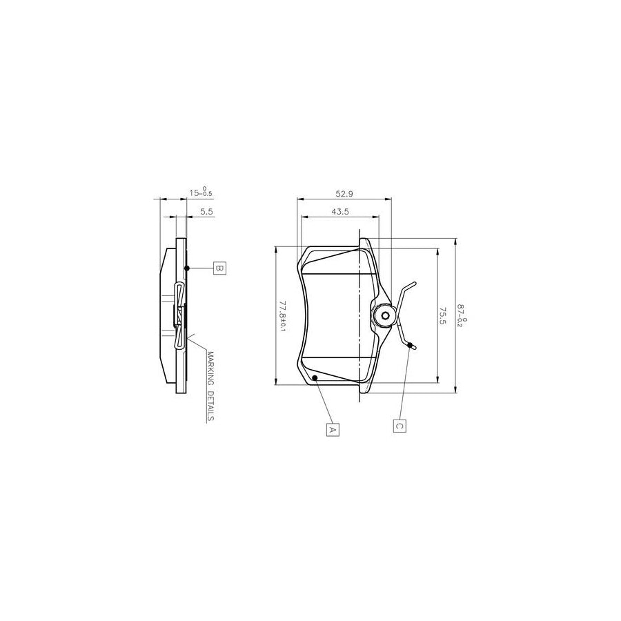 Bosch 0986Tb2012 Brake Pad Set Excl Wear Warning Contact With Bolts With Accessories