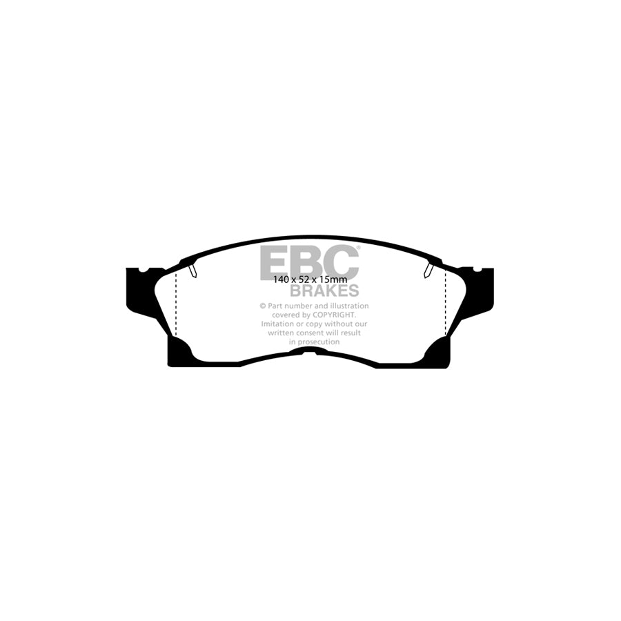 EBC PLK1782 Toyota MR2 Mk2 Yellowstuff Pads and Brake Line Performance Pack 2 | Duco Car Parts UK Car Parts