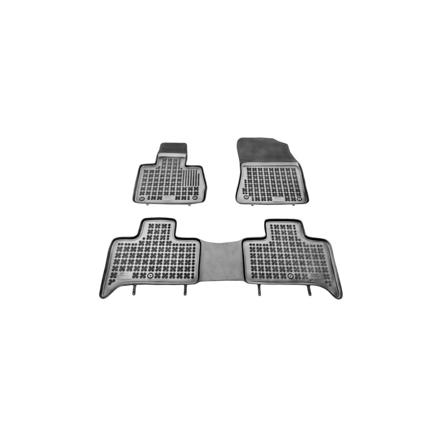 REZAW PLAST Tailored 200715 Floor mat set for BMW X5 (E53) Elastomer, Front and Rear, Quantity: 3, Black