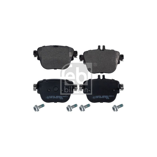 Febi Bilstein 171001 Brake Pad Set Rear Axle Prepared For Wear Indicator With Bolts Screws