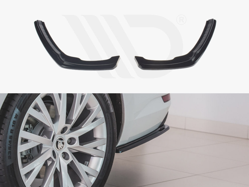 Maxton Design SK-SU-3F-RSD1T Rear Side Splitters Skoda Superb MK3 Fl Hatchback / Estate (2019-) | Duco Car Parts UK Car Parts