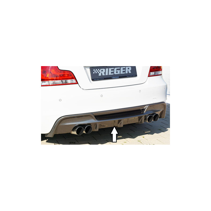 Rieger BMW 1 Series E82 E88 Rear Quad Diffuser (Inc. 118i, 120i, 128i & 135i)