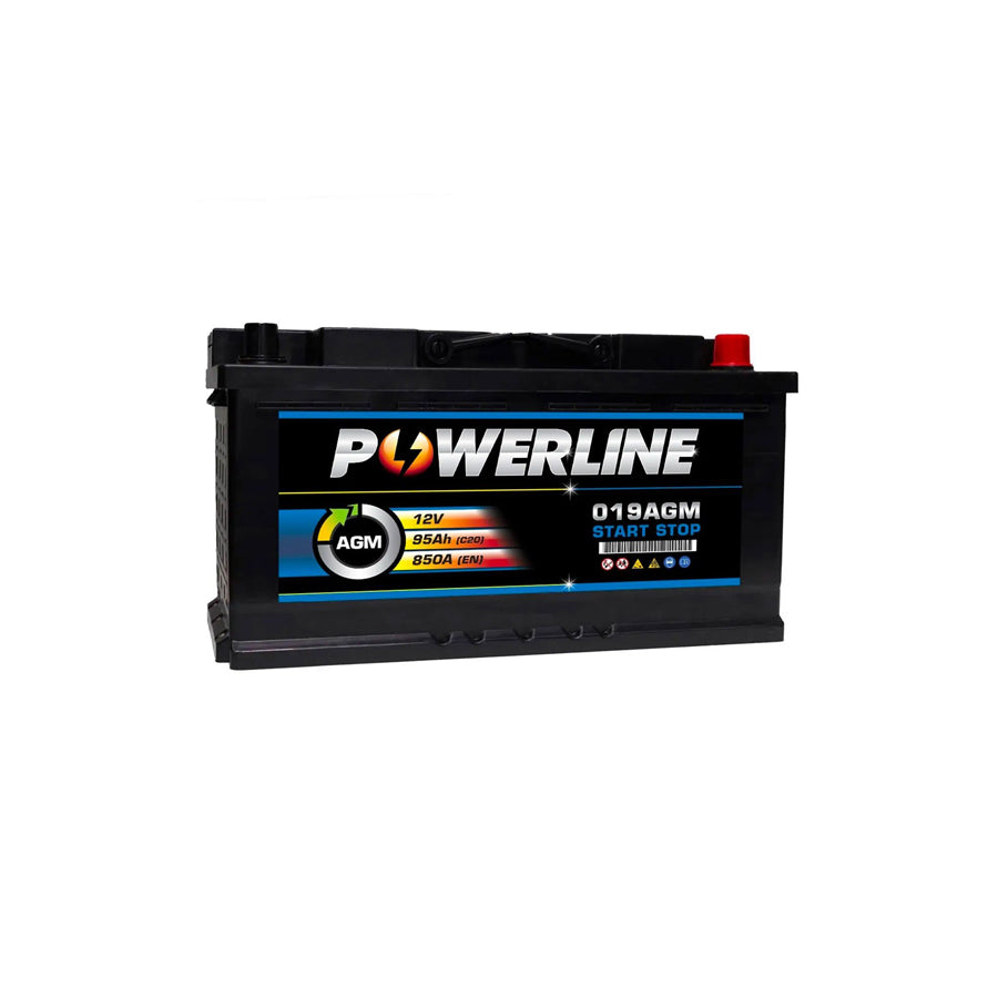 Powerline 019 AGM Start Stop Car Battery 12V 95Ah