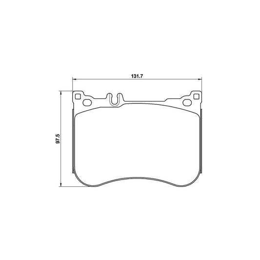Brembo P 50 114 Brake Pad Set Prepared For Wear Indicator