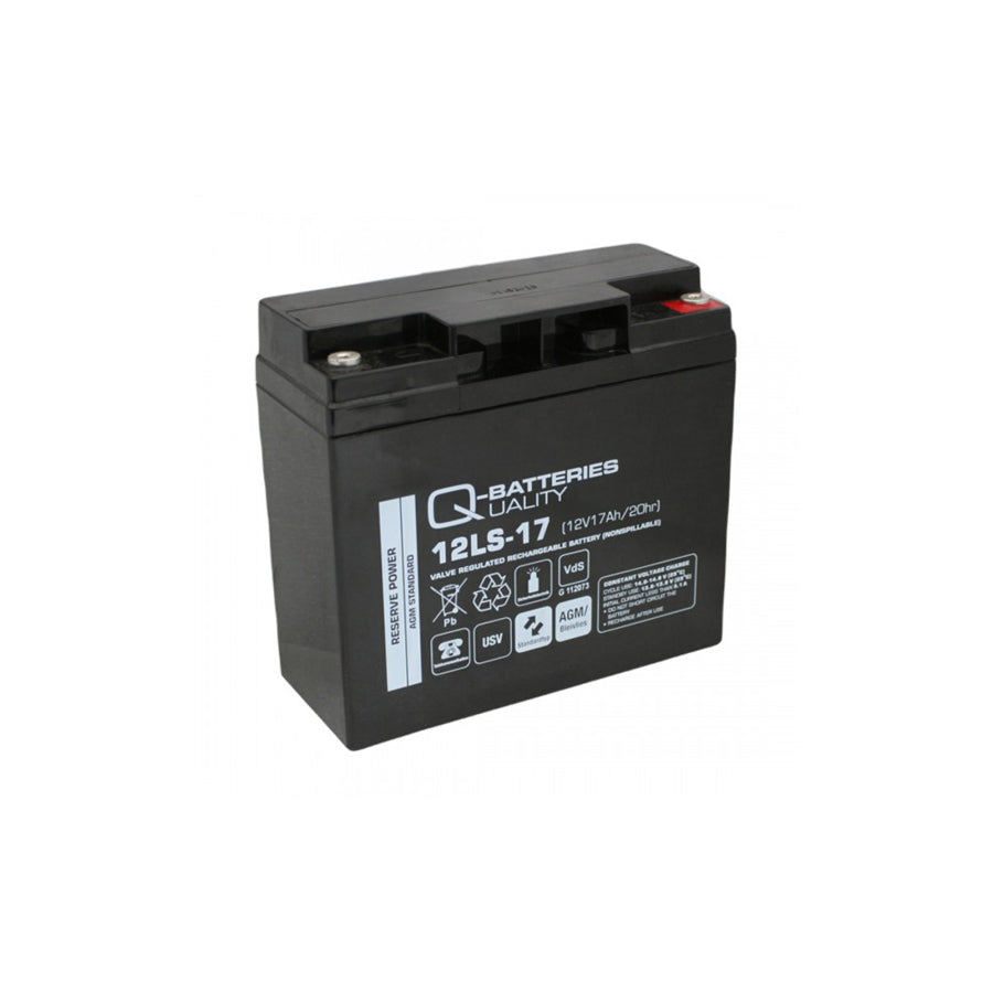 Q-Batteries 12LS17 12V 17Ah lead fleece battery / AGM VRLA with VdS