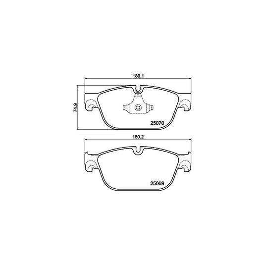 Hella 8DB 355 021 141 Brake Pad Set Prepared For Wear Indicator