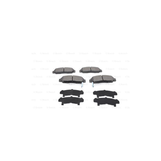 Bosch 0986424722 Brake Pad Set With Acoustic Wear Warning With Anti Squeak Plate BP433