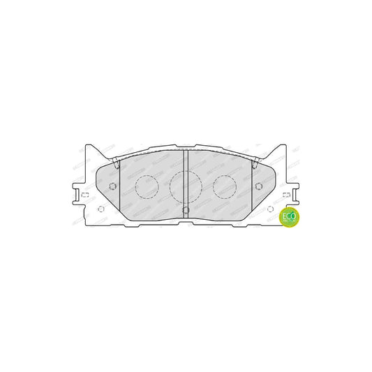Ferodo Premier Eco Friction Fdb1991 Brake Pad Set Not Prepared For Wear Indicator With Accessories