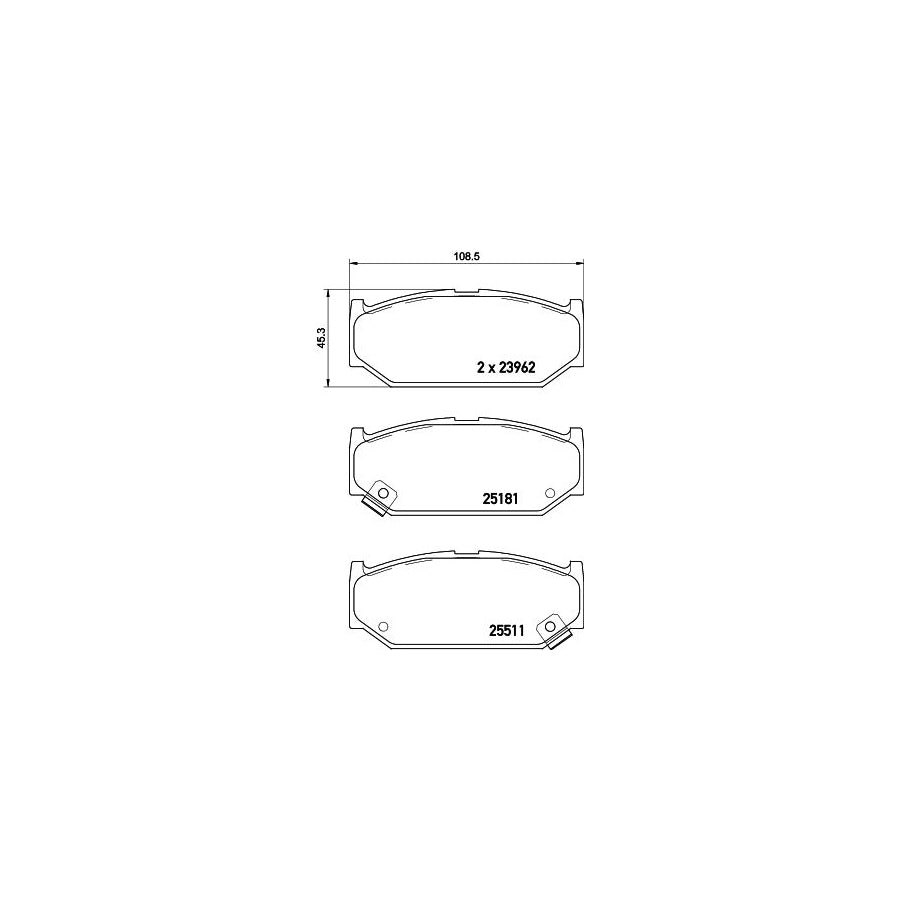 Hella 8DB 355 021 121 Brake Pad Set With Acoustic Wear Warning