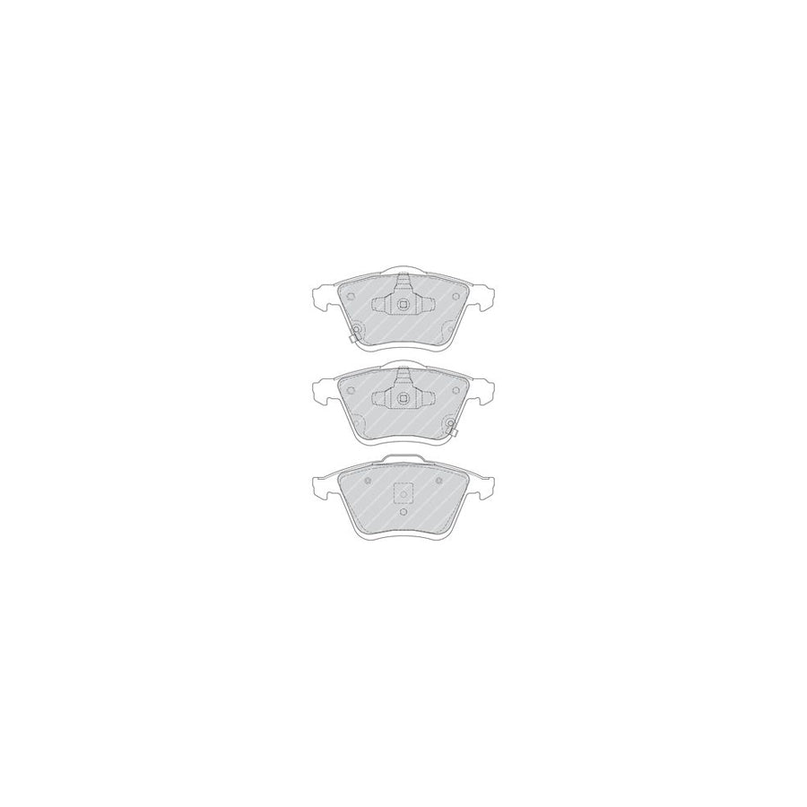 Ferodo Premier Fdb4171 Brake Pad Set For Mazda 6 With Acoustic Wear Warning