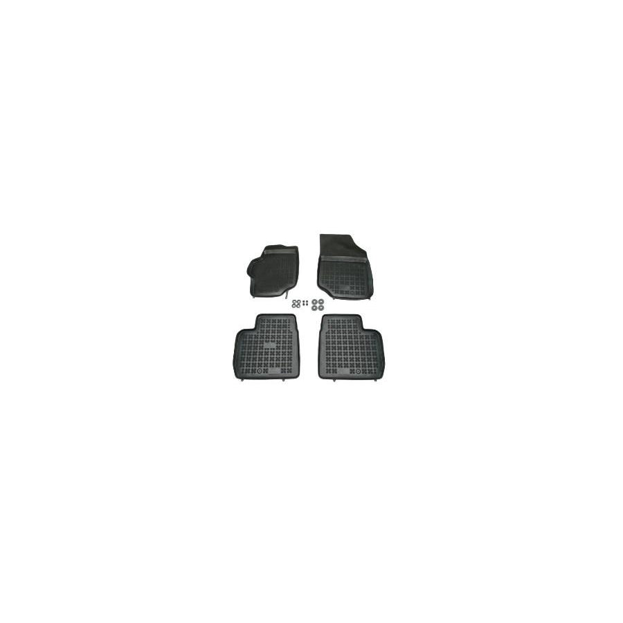 REZAW PLAST Tailored 201226 Floor mat set Elastomer, Front and Rear, Quantity: 4, Black
