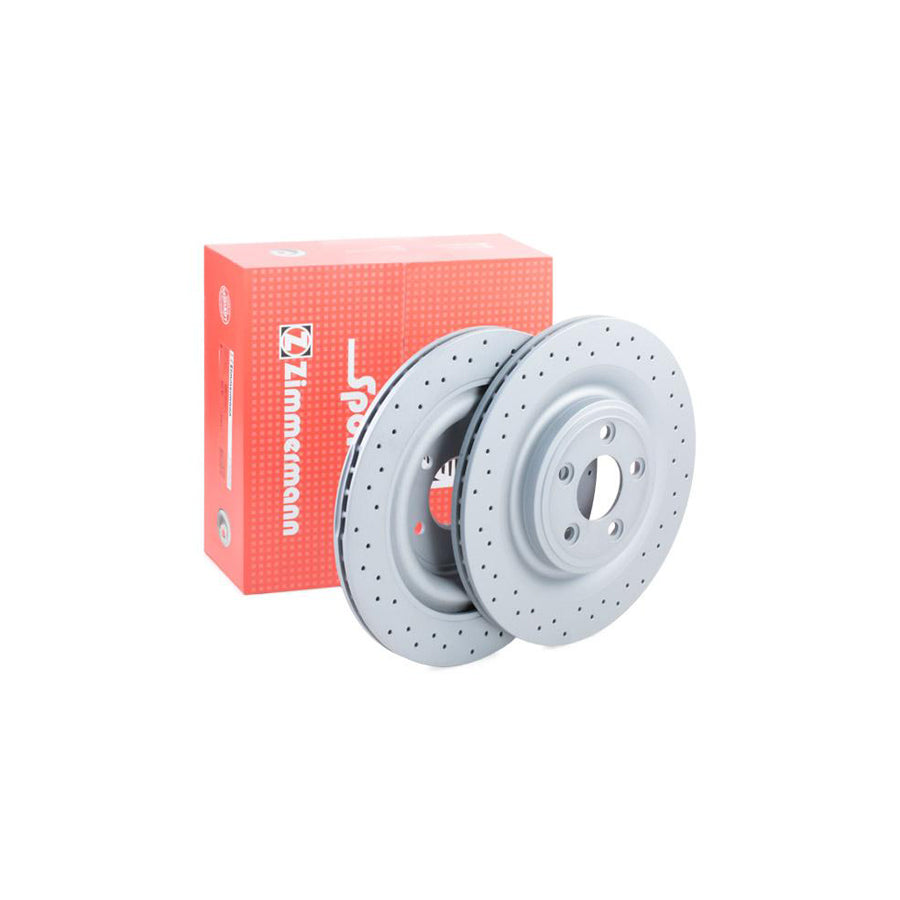 ZIMmERMANN SPORT COAT Z 290 2265 52 Brake Disc Internally Vented Perforated Coated High carbon