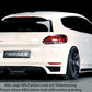 Rieger 00099772 VW 13 Mk3 Scirocco Rear Diffuser for Twin Tailpipe Left - Carbon-Look