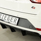 Rieger 00088134 SEAT 5F Leon FR Rear Diffuser for Twin Tailpipe Left - Glossy Black