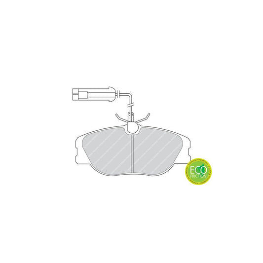 Ferodo Premier Eco Friction Fdb994 Brake Pad Set Incl Wear Warning Contact With Accessories