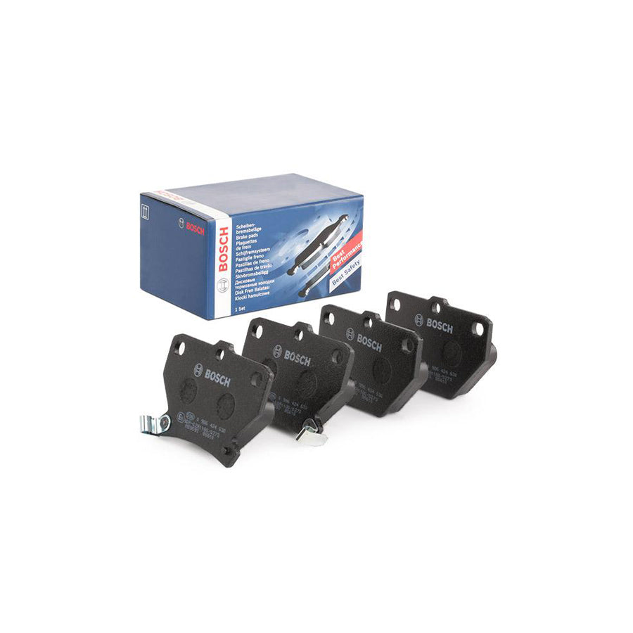 Bosch 0986424630 Brake Pad Set With Acoustic Wear Warning With Anti Squeak Plate With Mounting Manual BP350