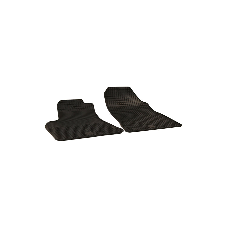 WALSER Tailored 50326 Floor mat set Elastomer, Front, Quantity: 2, Black