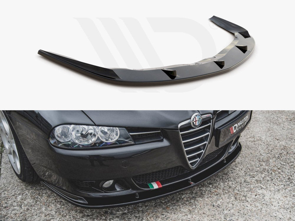 Maxton Design AL-156F-FD1T Front Splitter Alfa Romeo 156 Facelift (2003-2006) | Duco Car Parts UK Car Parts