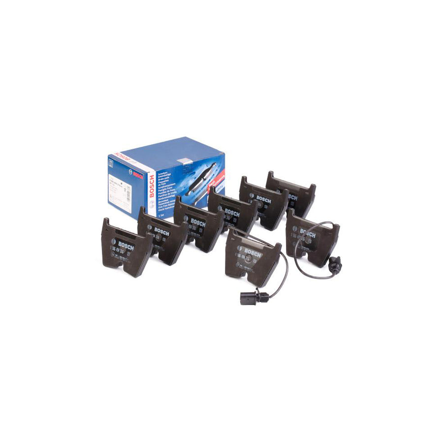 Bosch 0986494216 Brake Pad Set Incl Wear Warning Contact With Anti Squeak Plate With Mounting Manual BP1152